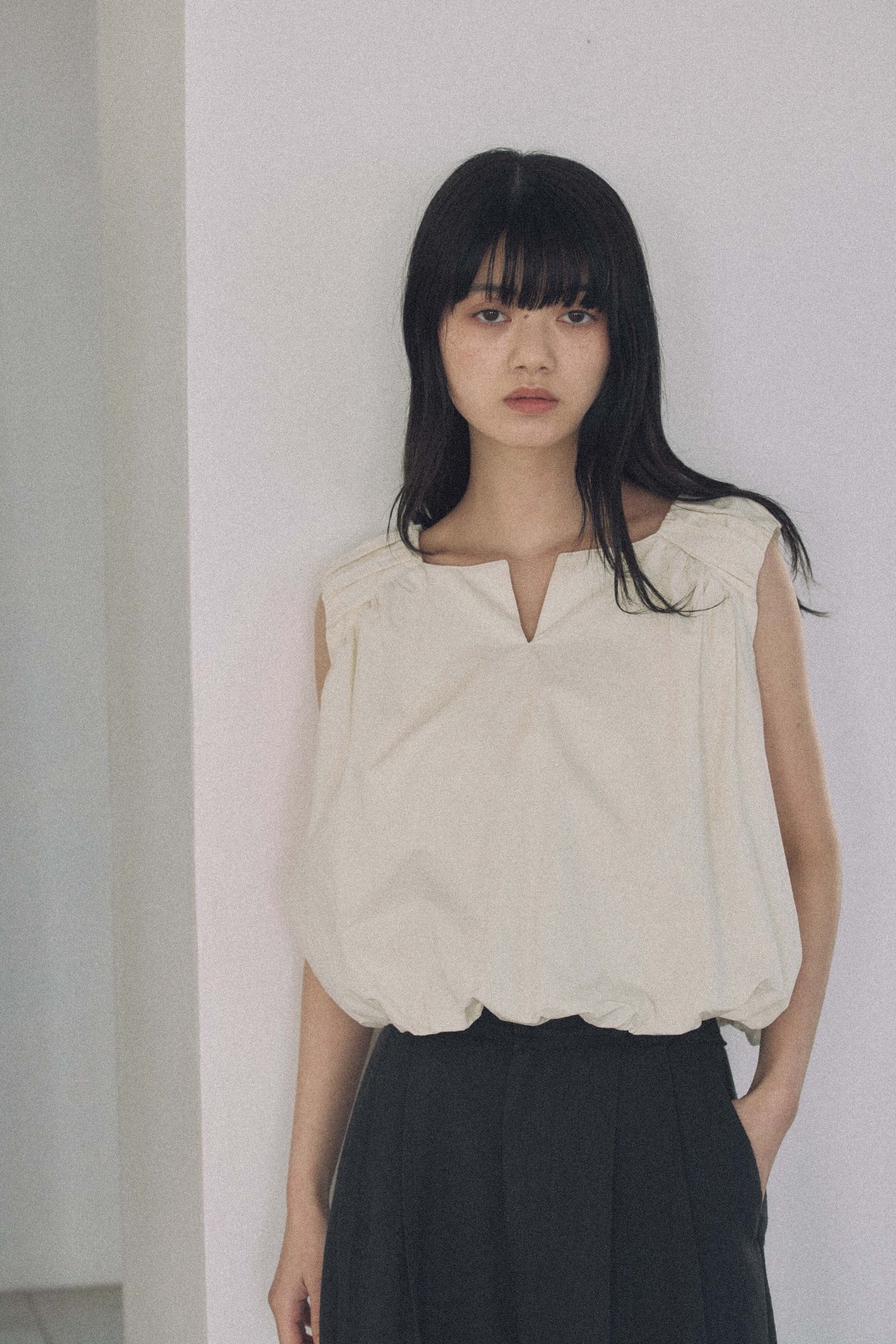DU260512 2way Puff Blouse