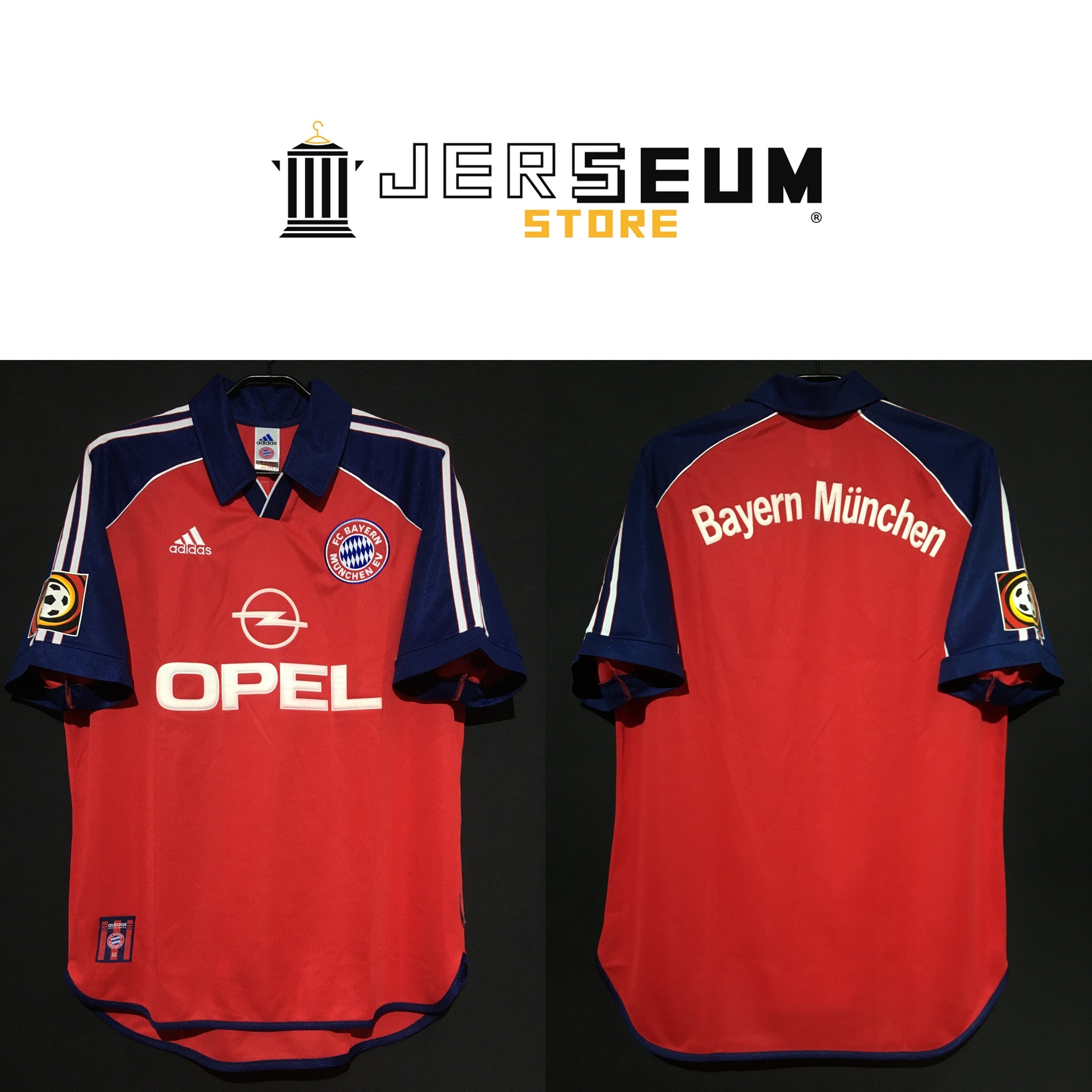 1999/2001】 FC Bayern Munich（H） Condition：Preowned Grade：7 Size：L  Jerseum Store