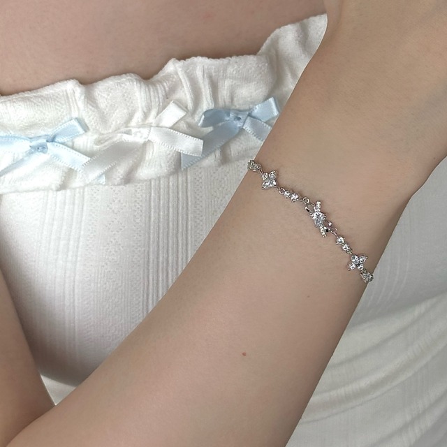 Lolaシルバー幸せのしずくブレスレット