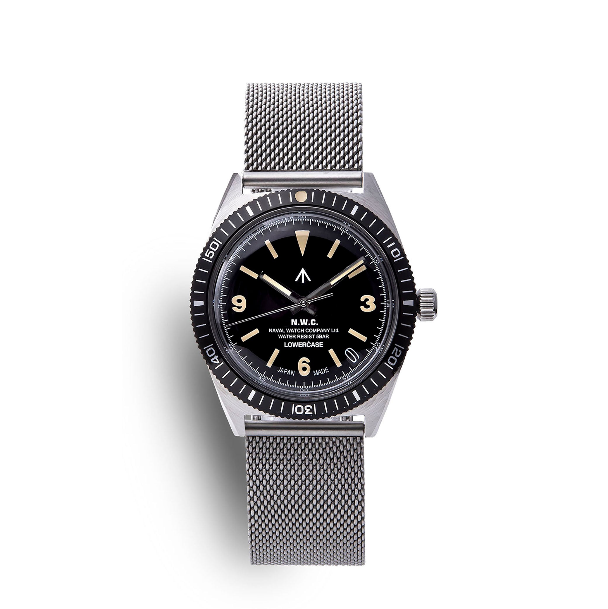 Naval Watch Produced By LOWERCASE FRXB001 Quartz Mesh Metal