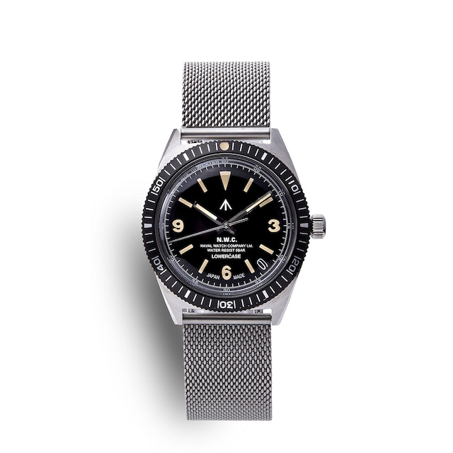 Naval Watch Produced By LOWERCASE FRXB001 Quartz Mesh Metal Strap