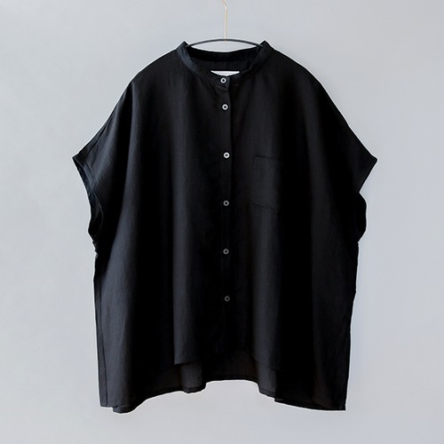 Collarless  shirts    /  kids XXL(140-150)   /   Black