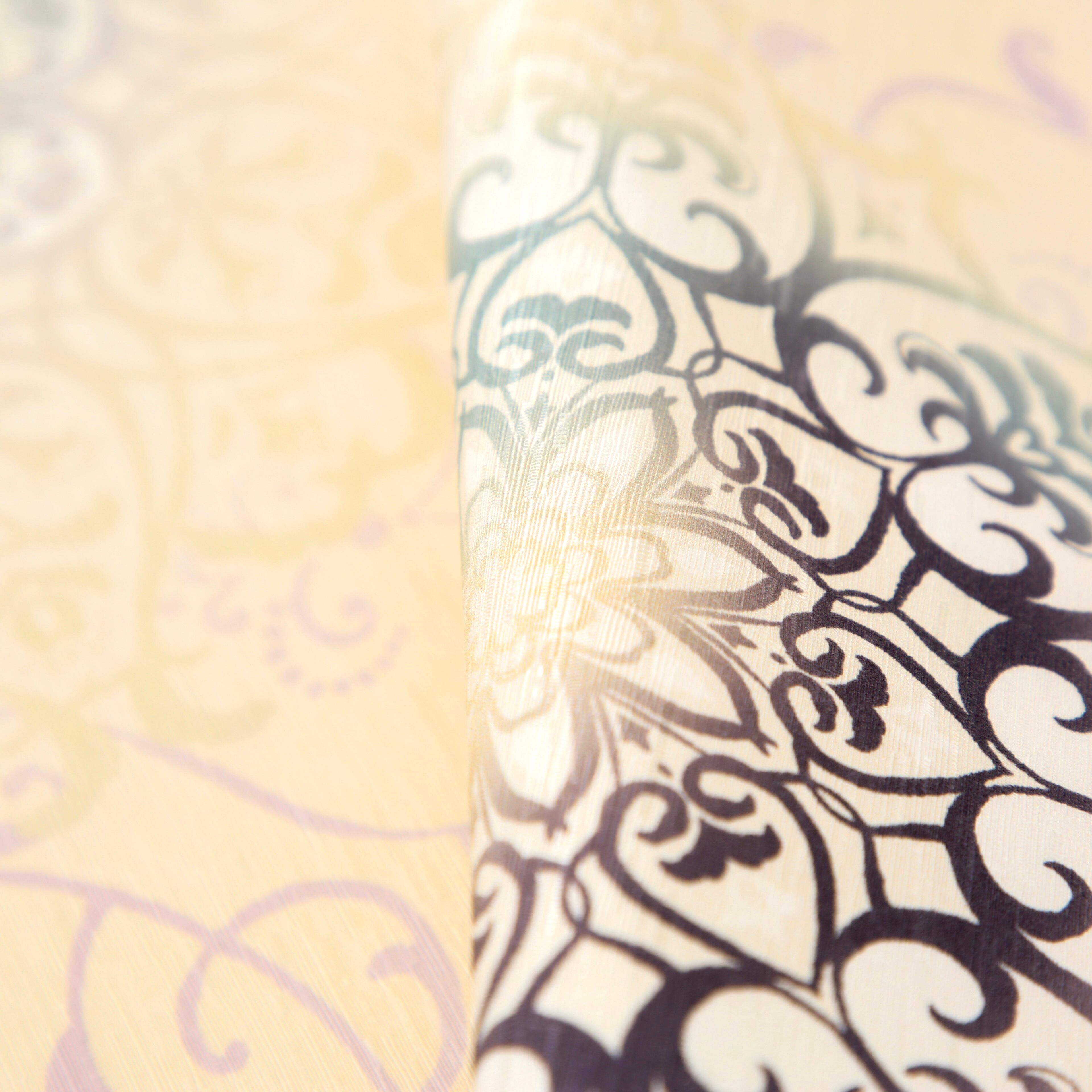 正絹 袋帯 アラベスク柄 相良刺繍 訪問着付け下げ等に 正絹 袋帯 アラベスク柄 相良刺繍 訪問着付け下げ等に 正絹 袋帯