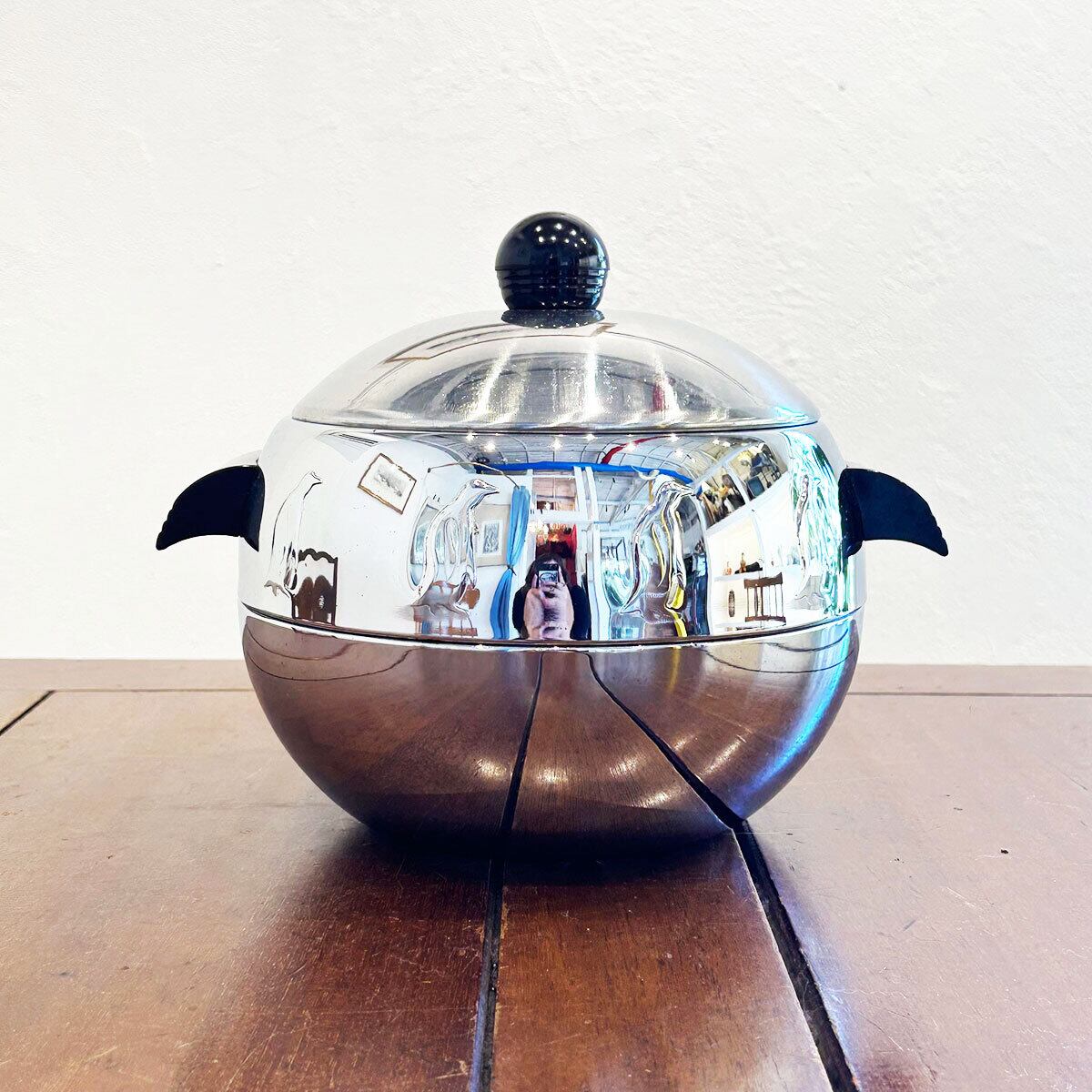 50s West Bend Aluminum Co. penguin hot & cool vintage server