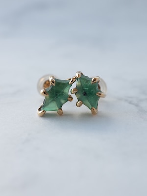 Trapiche Emerald Stud Earrings