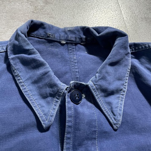 50-60s フランス軍 刺繍タグ Metis フレンチワークジャケット 詳細写真8