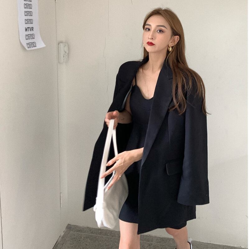 気質ツーピースネットレッドフライドストリートスーツVネックサスペンダードレス2020年秋新作ファッションスーツレディース ドラファッションホール79909192743