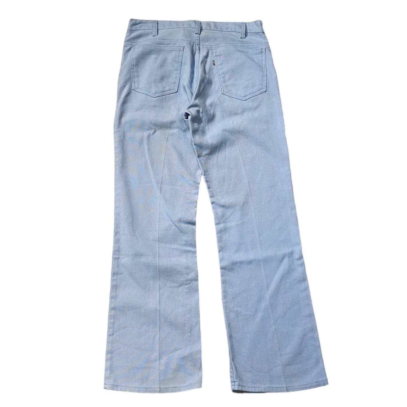 80's USA製 Levi's 517 STA-PREST Non Iron Pants W32 / リーバイス スタプレスト スタプレ  ブーツカット パンツ ブルー 古着 ヴィンテージ