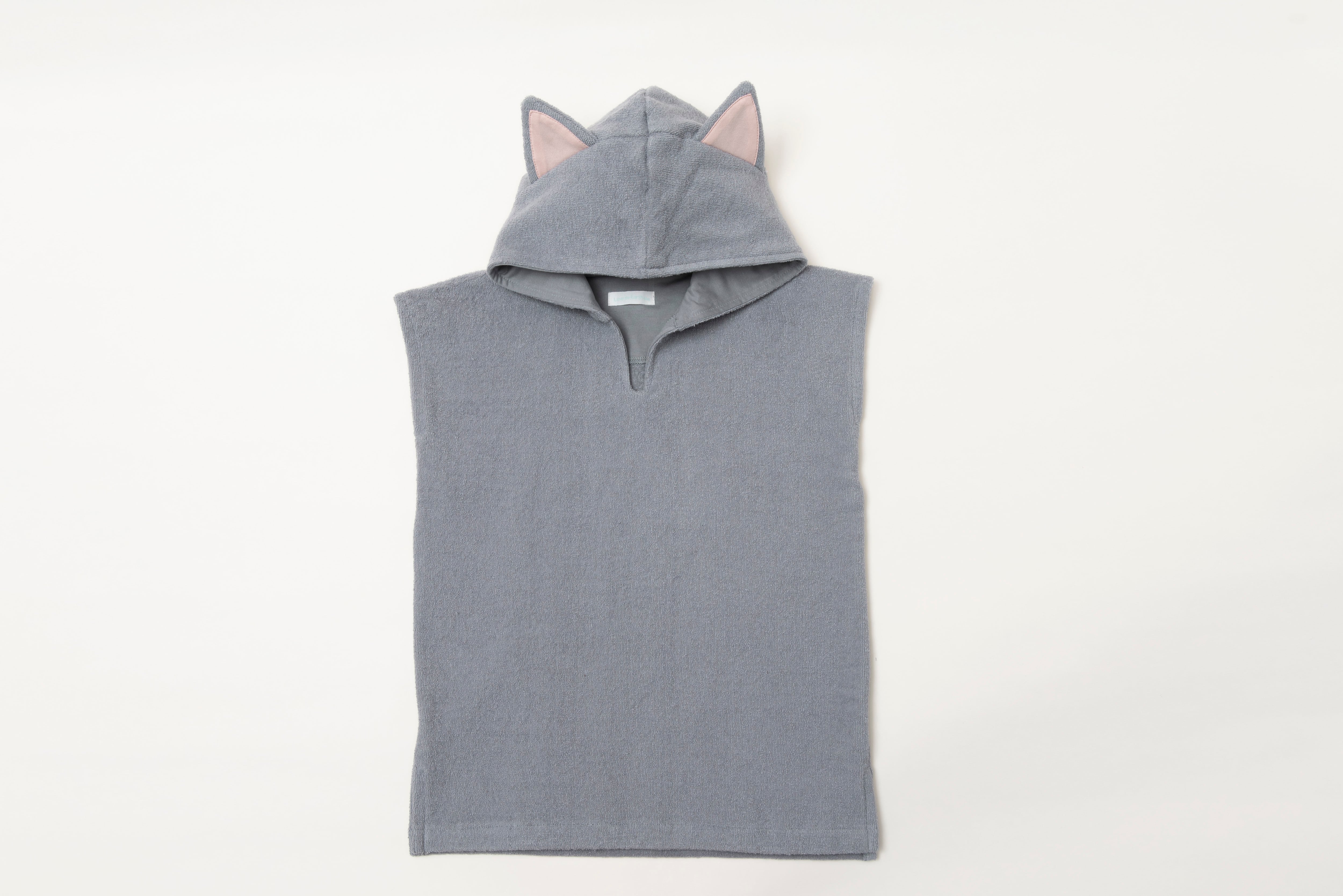 オーガニックコットンポンチョ(ネコミミ)