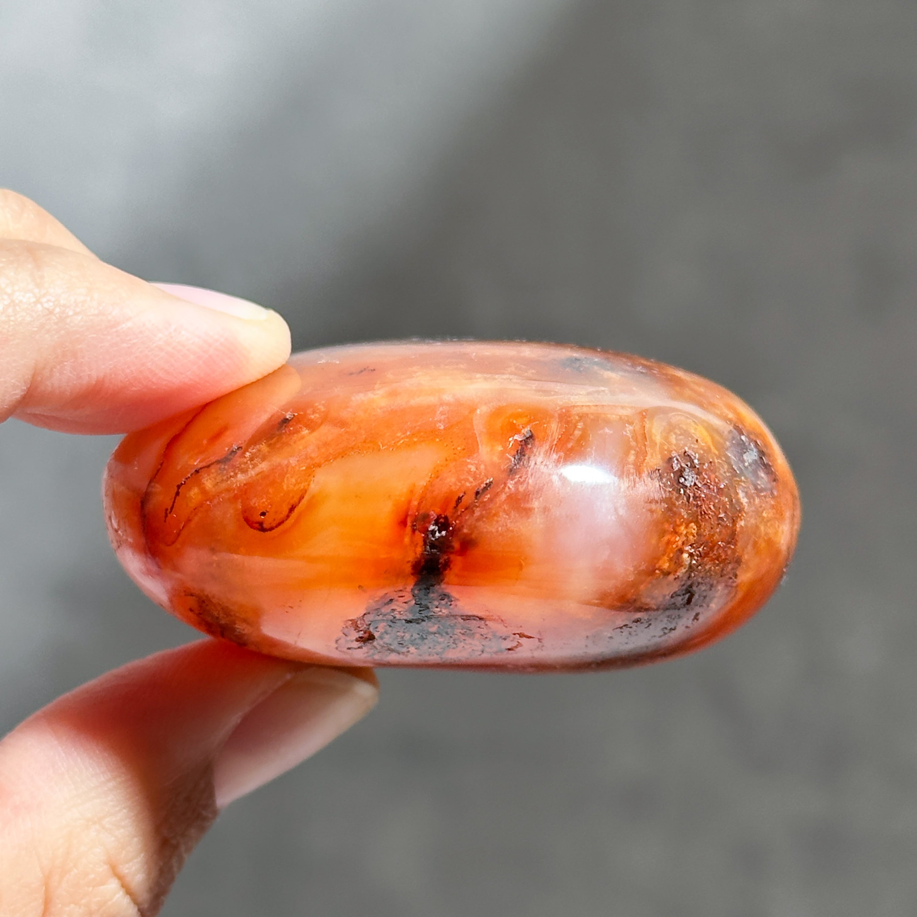 カーネリアン パーム 24♢ Carnelian ♢天然石・鉱物・パワーストーン