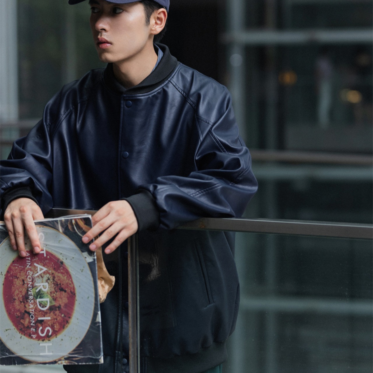 PUレザー ボンバー ジャケット　K5322 - 13