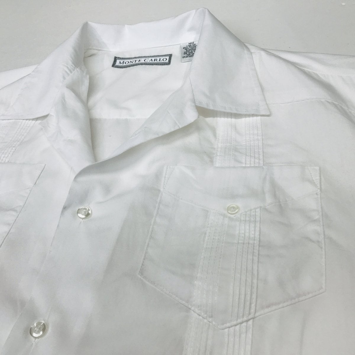 モンテカルロ 90〜00年代 キューバシャツ GYAYABERA SHIRTS ホワイトXL