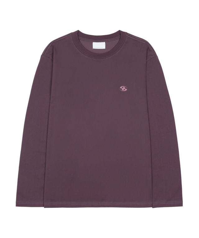 [SAN SAN GEAR] LOGO LONG SLEEVE Wine 正規品 韓国ブランド 韓国通販 韓国代行 韓国ファッション sansan san san sansangear サンサンギア