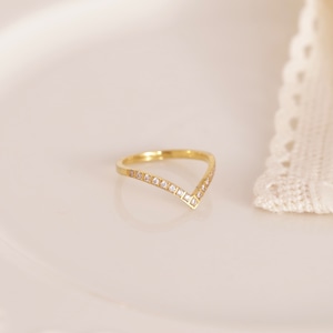 316L zirconia pointed ring #r18*