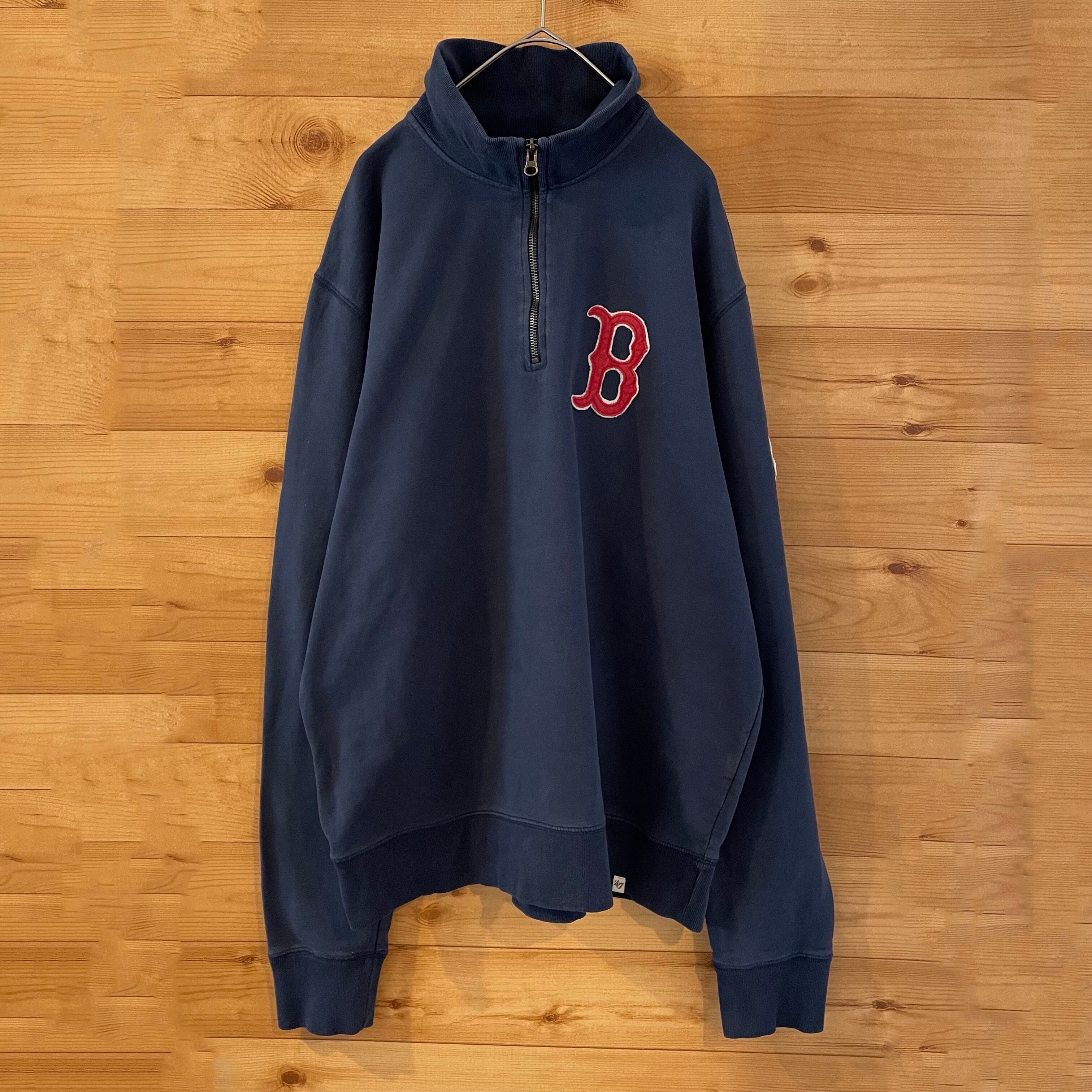 47BRAND】MLB レッドソックス REDSOX ハーフジップ スウェット