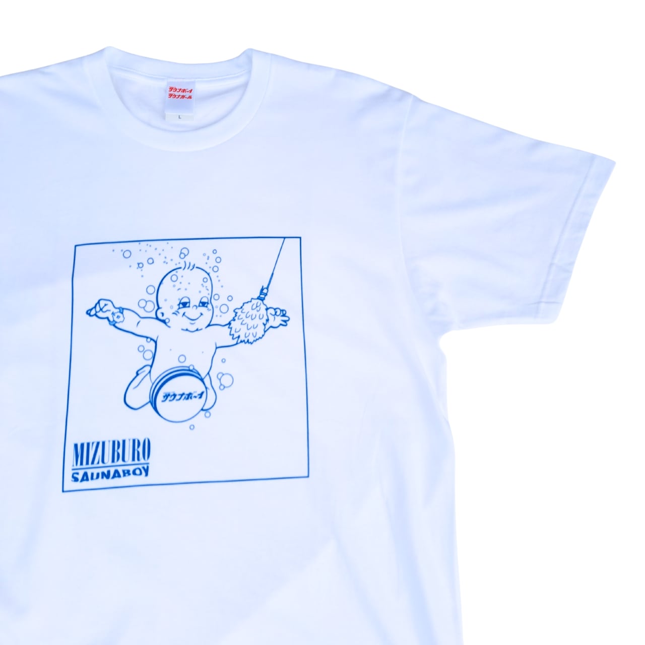サウナボーイ SAUNIRVANA Tシャツ(white)