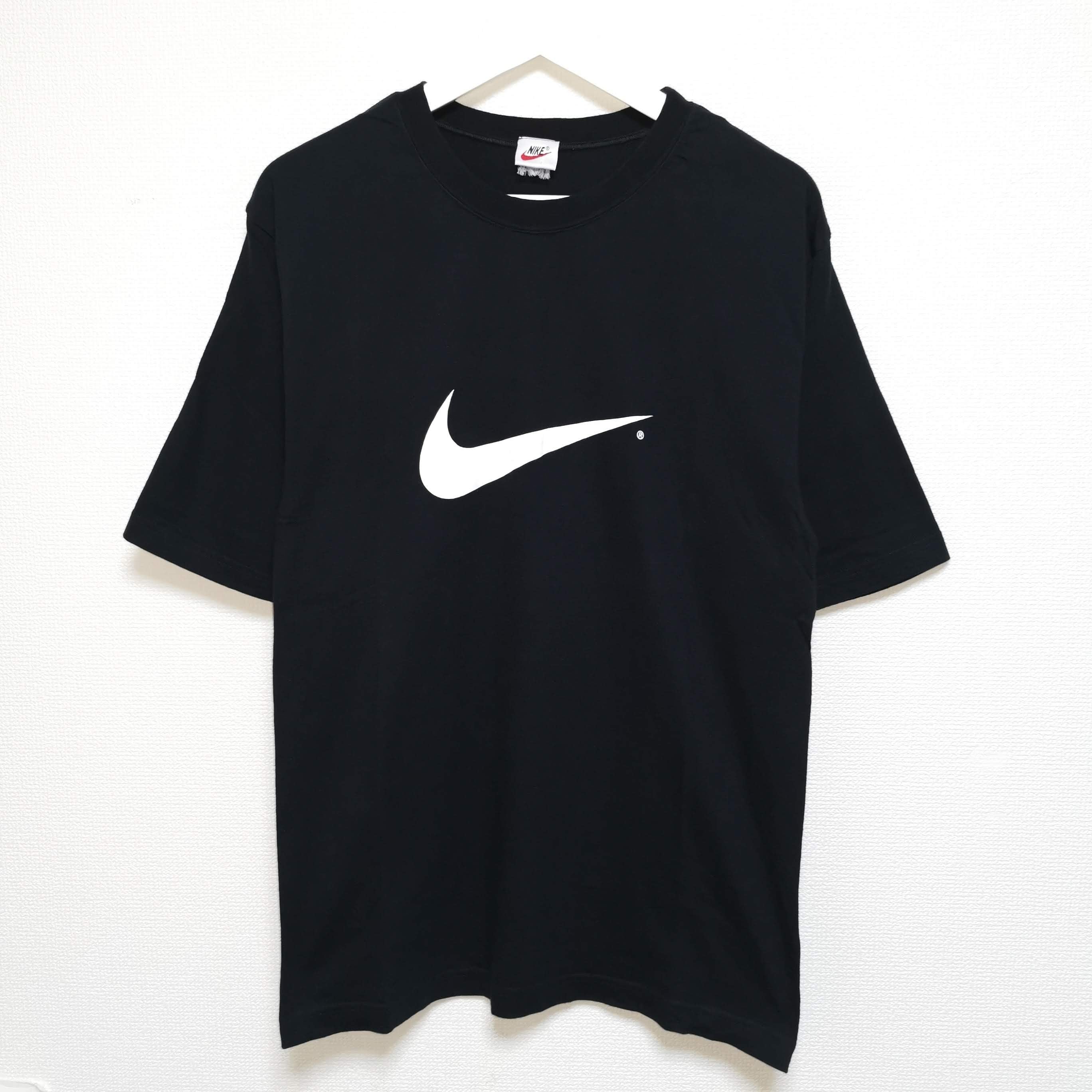 送料無料 M 90s オールド ナイキ NIKE Tシャツ スウォッシュ 銀タグ 黒 | neggycmart_base powered by BASE