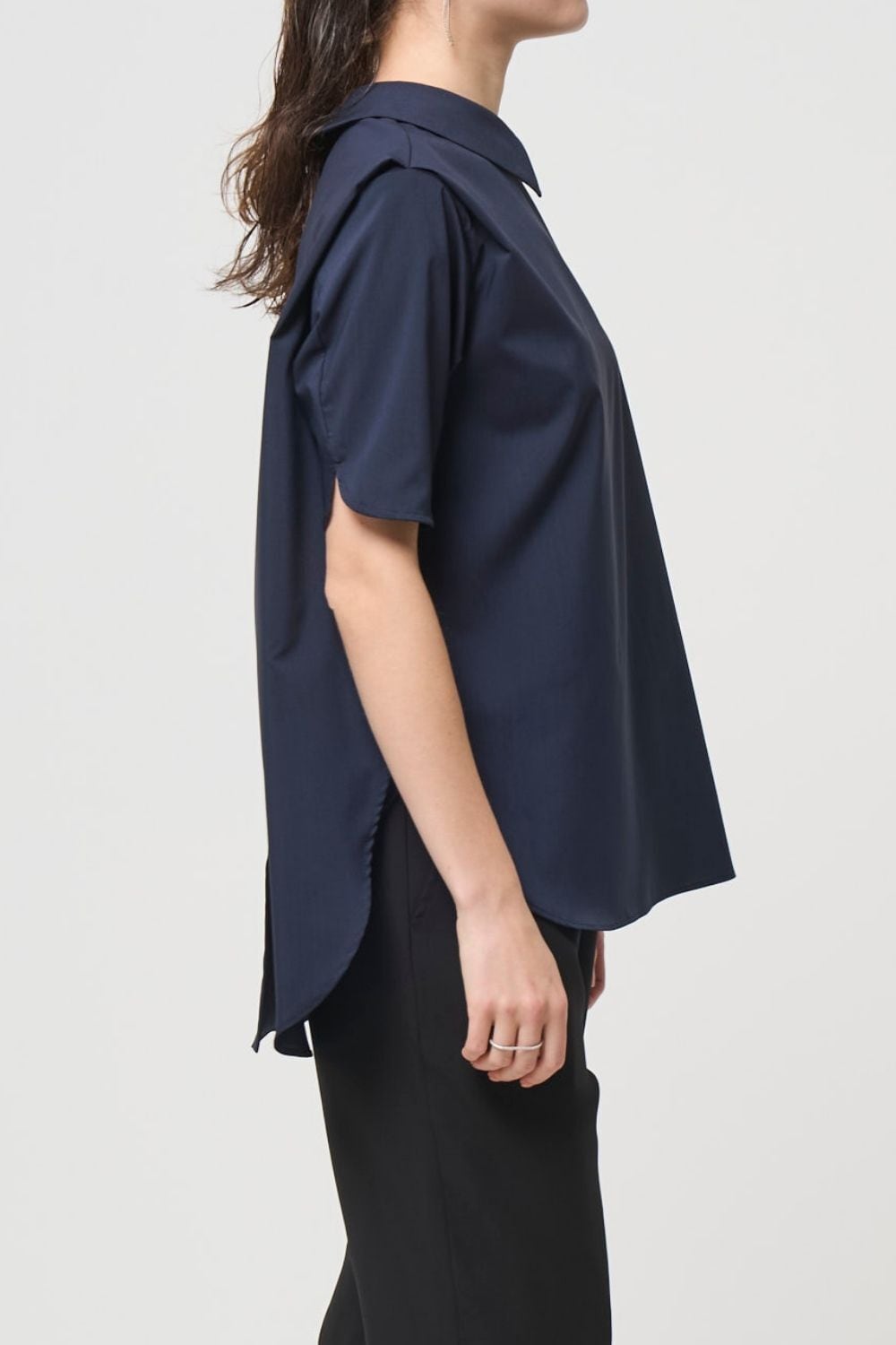 5月上旬お届け予定 2way Collar Blouse - NAVY | seven dot - ライフ