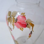 お花のペイントの花瓶-まる