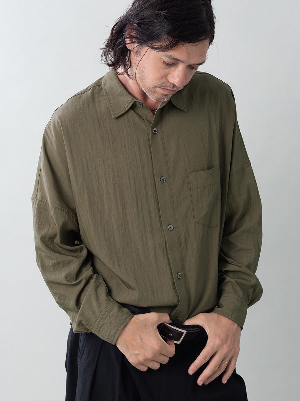 EGO TRIPPING (エゴトリッピング) GATHER-SHIRTS ギャザーシャツ / BROWN 616720-35