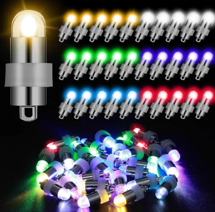 【特価処分】LIHAO 提灯 ライト バルーンライト led 豆電球 30個入レインボー ミニLEDライト 提灯 風船 ライト 汎用ライト イルミネーションライト お祭り パーティー イベント 結婚式 飾り クリスマス ライト 装飾 RGB効果