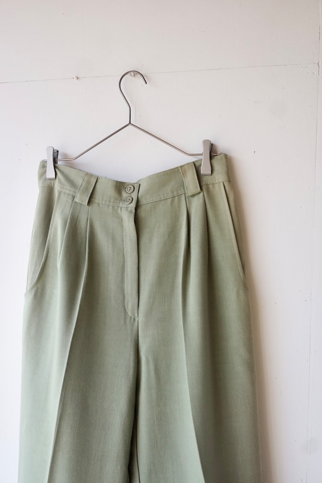 【monoya】center crease pants