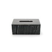 MARBLE TISSUE BOX - Black