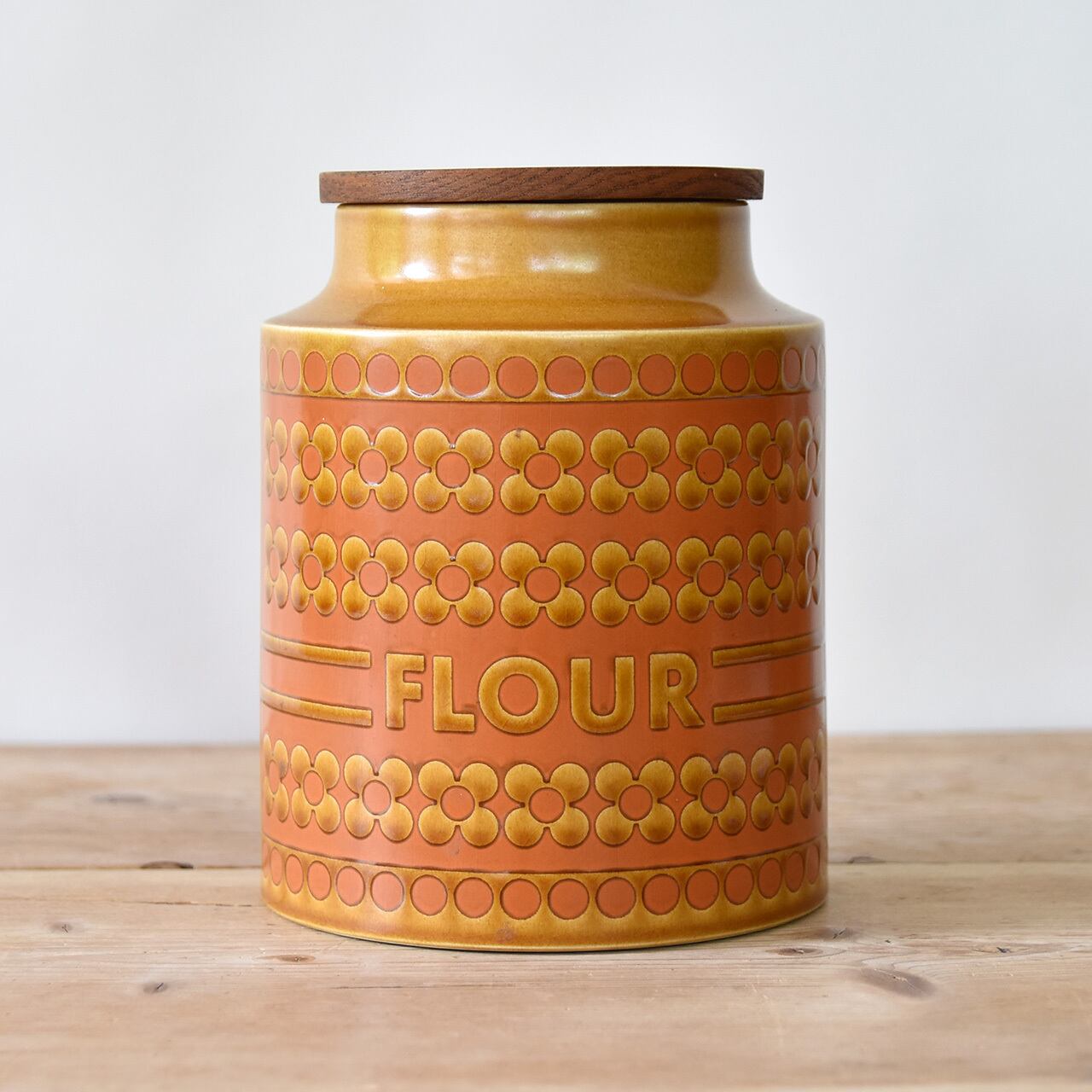 Hornsea "Saffron" Series Canister "FLOUR" / ホーンジー "サフラン" シリーズ フラワー キャニスター / 2209H-001b