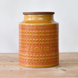 Hornsea "Saffron" Series Canister "FLOUR" / ホーンジー "サフラン" シリーズ フラワー キャニスター  / 2209H-001b