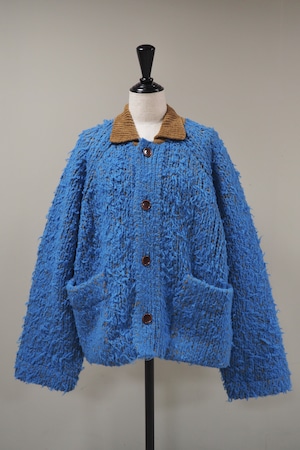 【kota gushiken】Fisherman’s Wool Fur Jacket -Light Blue-