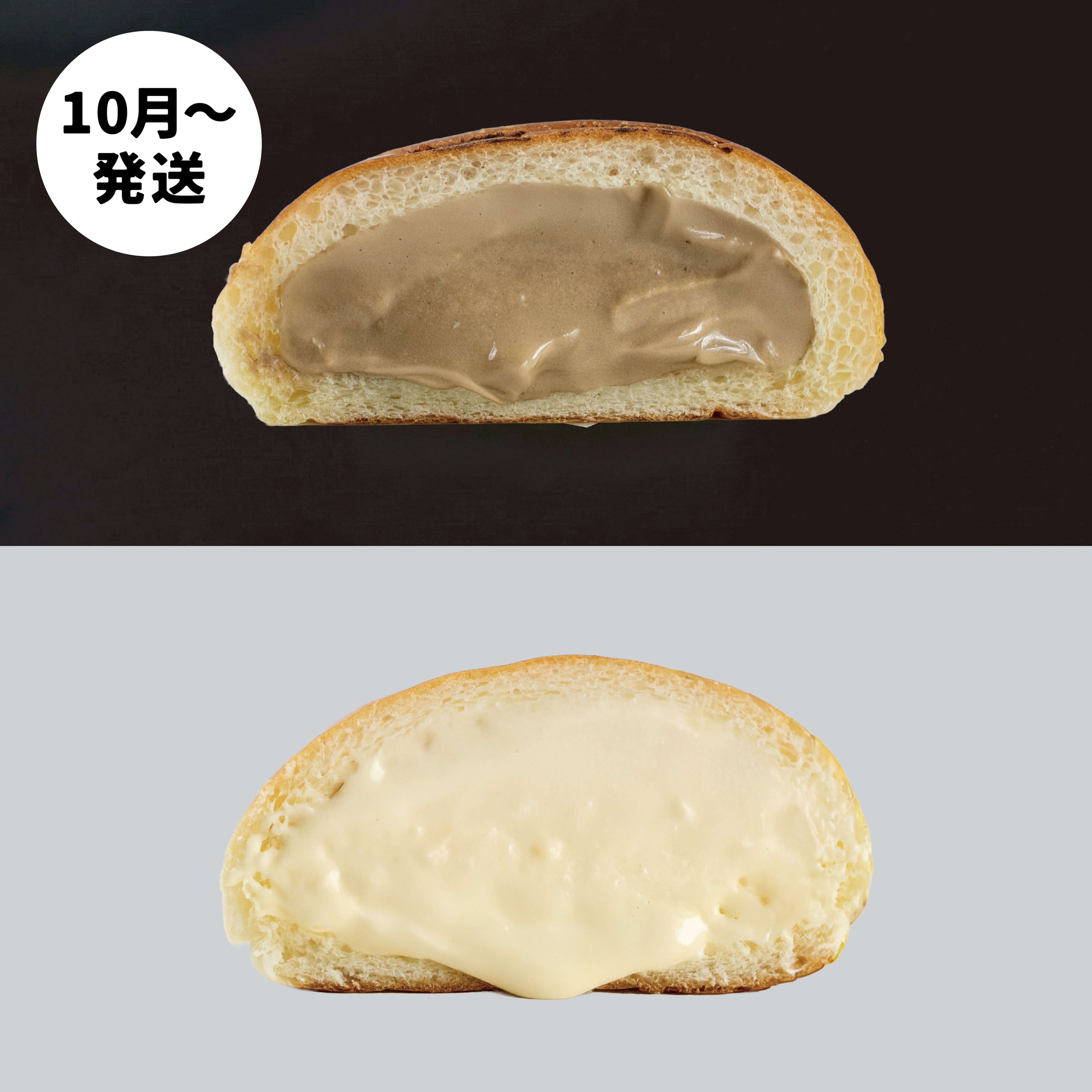 10月〜発送】奥久慈卵のとろ～りクリームパン（5個）＋将軍珈琲の