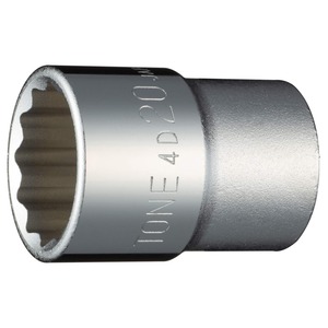 【努力特価】トネ(TONE) ソケット(12角) 4D-20 差込角12.7mm(1/2) 二面幅20mm