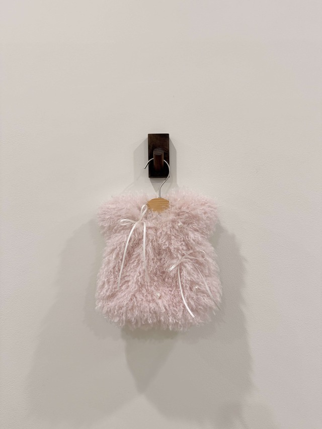 予約  【avely】 MISTY PINK FUR TOP