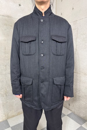 "EURO" vintage wool stand collar jacket