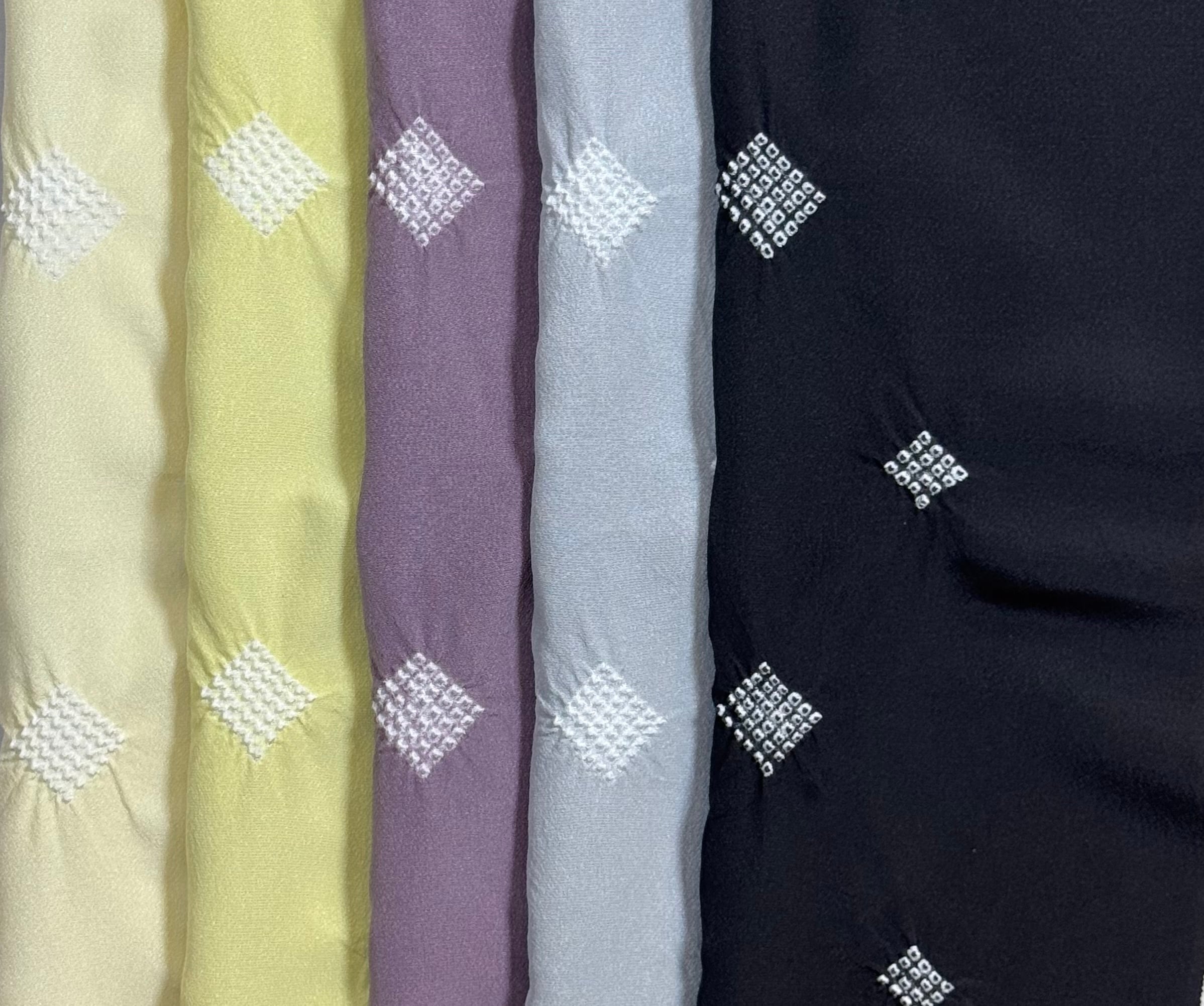 おしゃれ用 疋田菱づくし 京絞り帯あげ | 絞彩苑種田