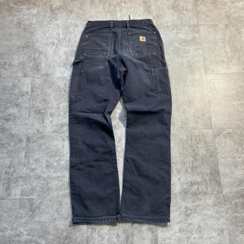 メキシコ USA生地製 ブラック ダブルニー Carhartt 30×32 詳細写真3