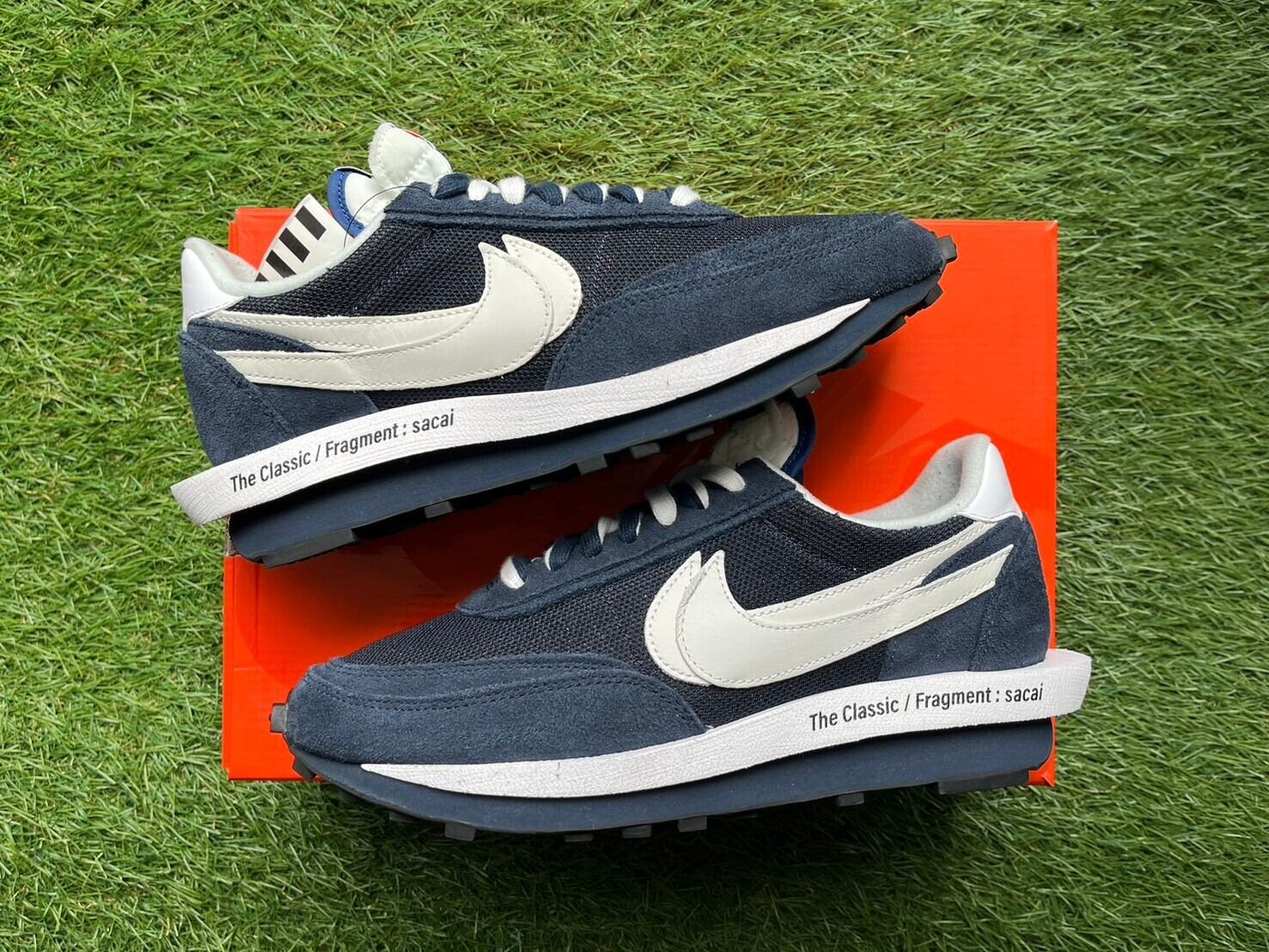 NIKE × sacai × FRAGMENT LDWAFFLE/SF BLACKEND BLUE DH2684-400 27cm  