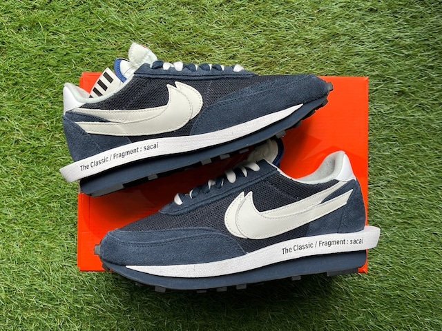 NIKE × sacai × FRAGMENT LDWAFFLE/SF BLACKEND BLUE DH2684-400 27cm 87957