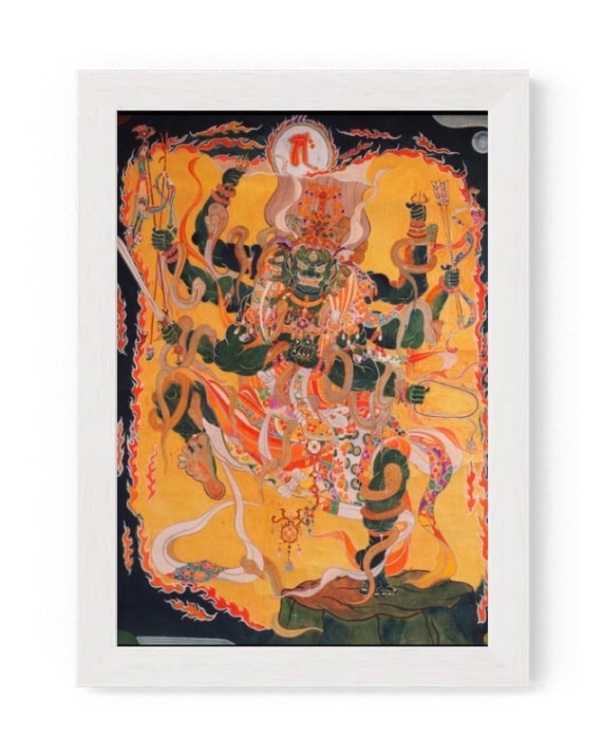 南法聖観 仏画 五頭龍神と弁財天 | ArtGalleryNS