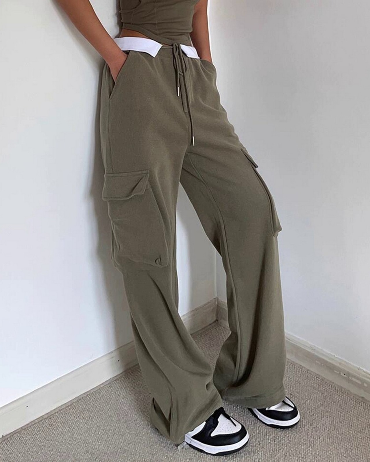 ストリングカフスワークウェアカジュアルパンツ 4color  A0593 - 8