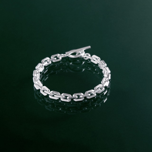 rectangle link sides cut volume chain bracelet [AZTC2] / Y2309KHB5213