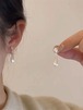 シルバー水滴デザインイヤークリップ 수납