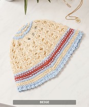 ◆サニーステッチ クロシェハット◆ch-25128