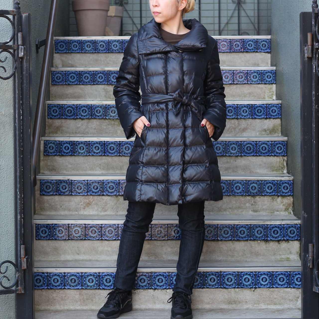 MAX MARA WEEKEND LINE BELTED DOWN COAT/マックスマーラベルテッド  