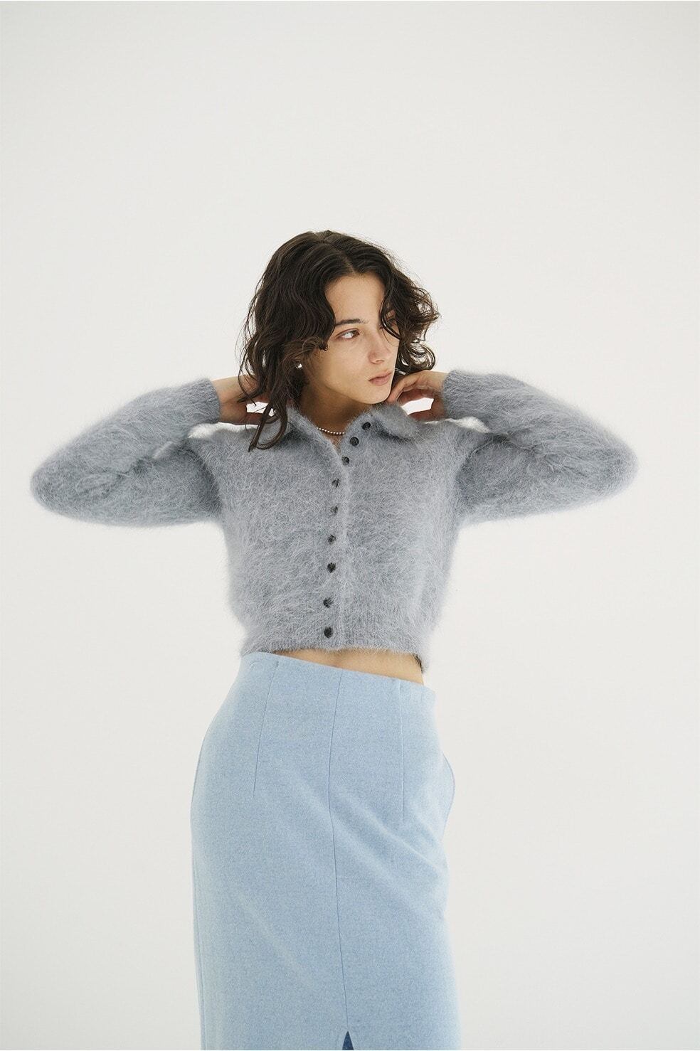 CLANE(クラネ) ANGORA SHORT KNIT CARDIGAN | サウスオレンジ｜メンズ