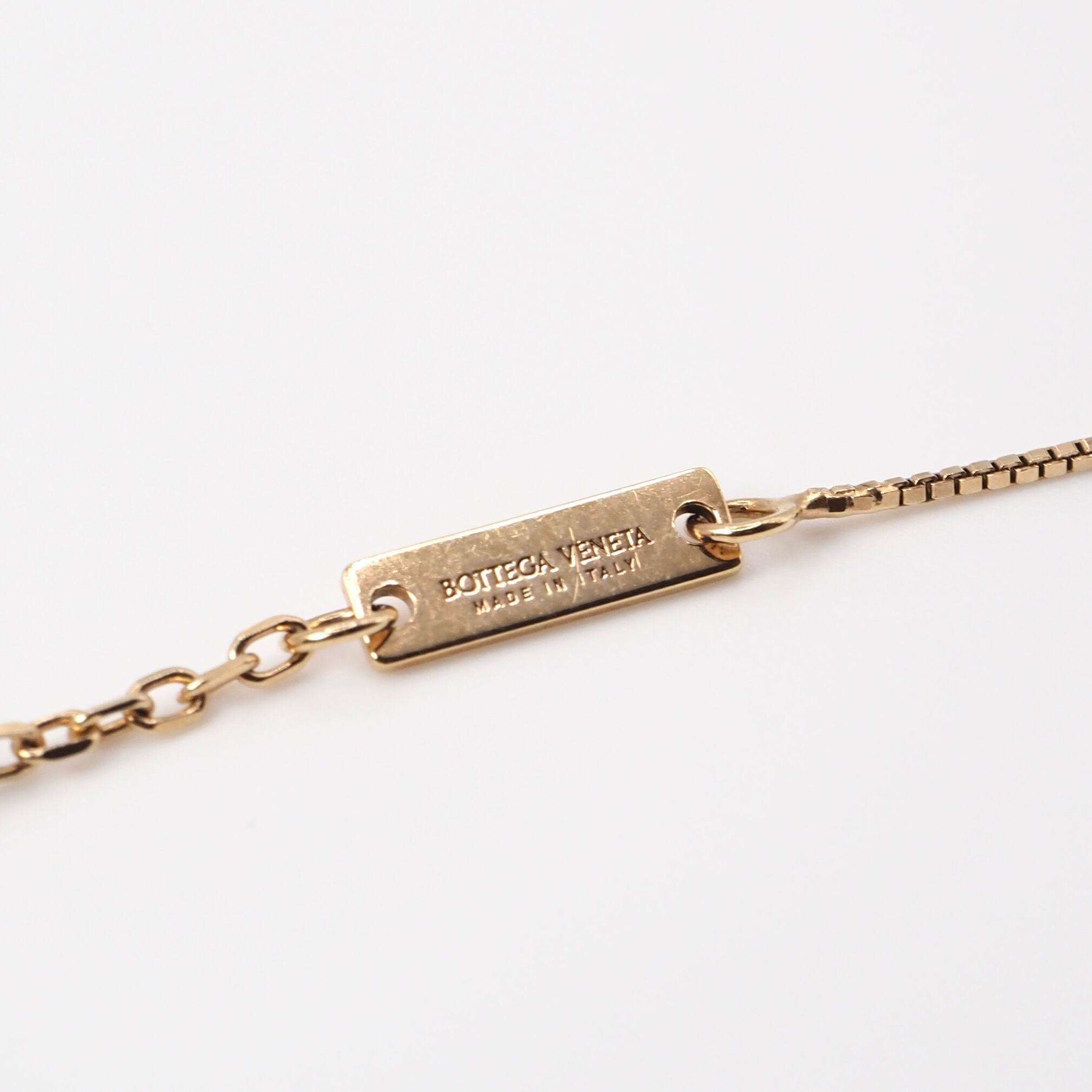 BOTTEGA VENETA チェーン ネックレス シルバー925 GP ボッテガ