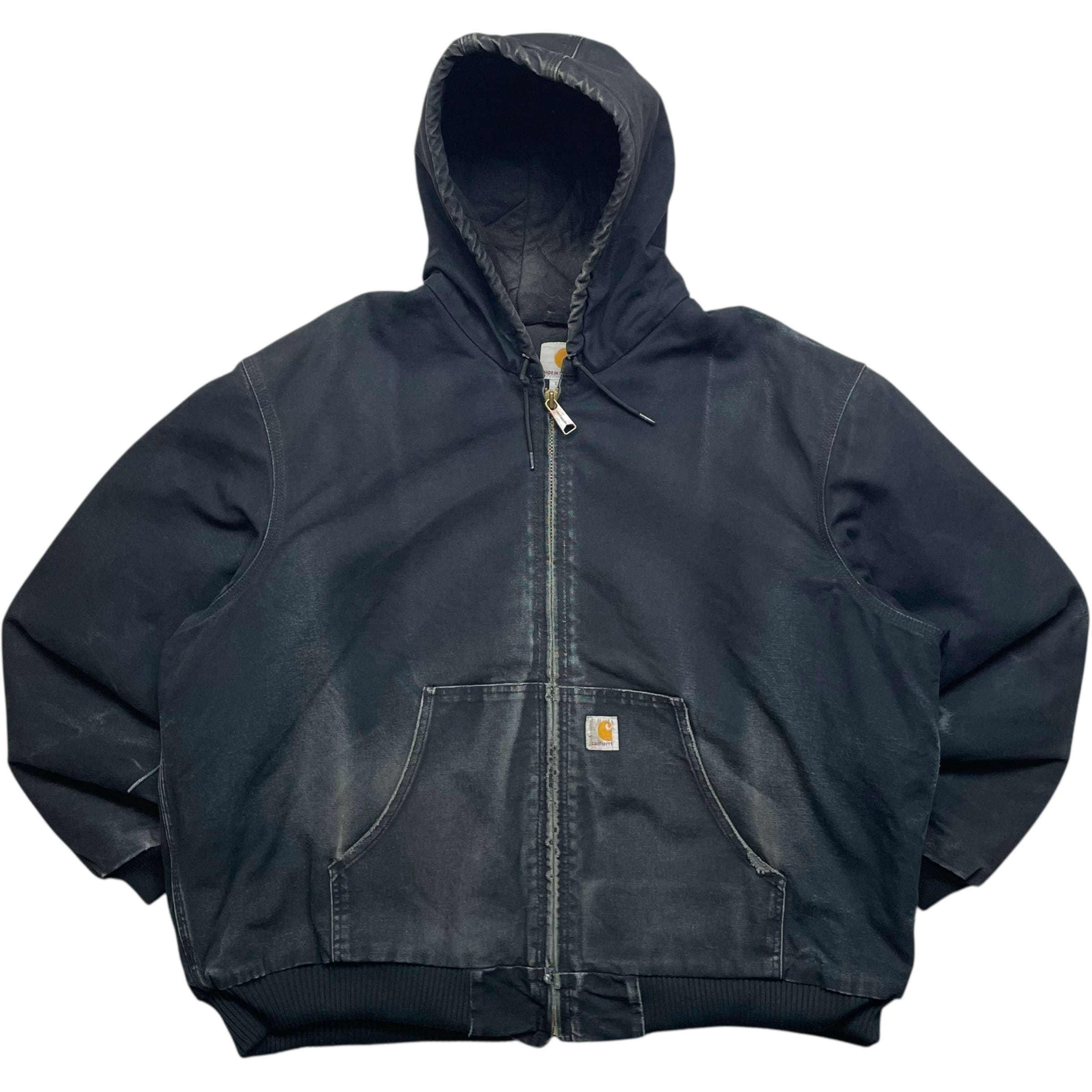 《XXL》 Carhartt カーハート アクティブジャケット ワークジャケット フェード ブラック no.9401