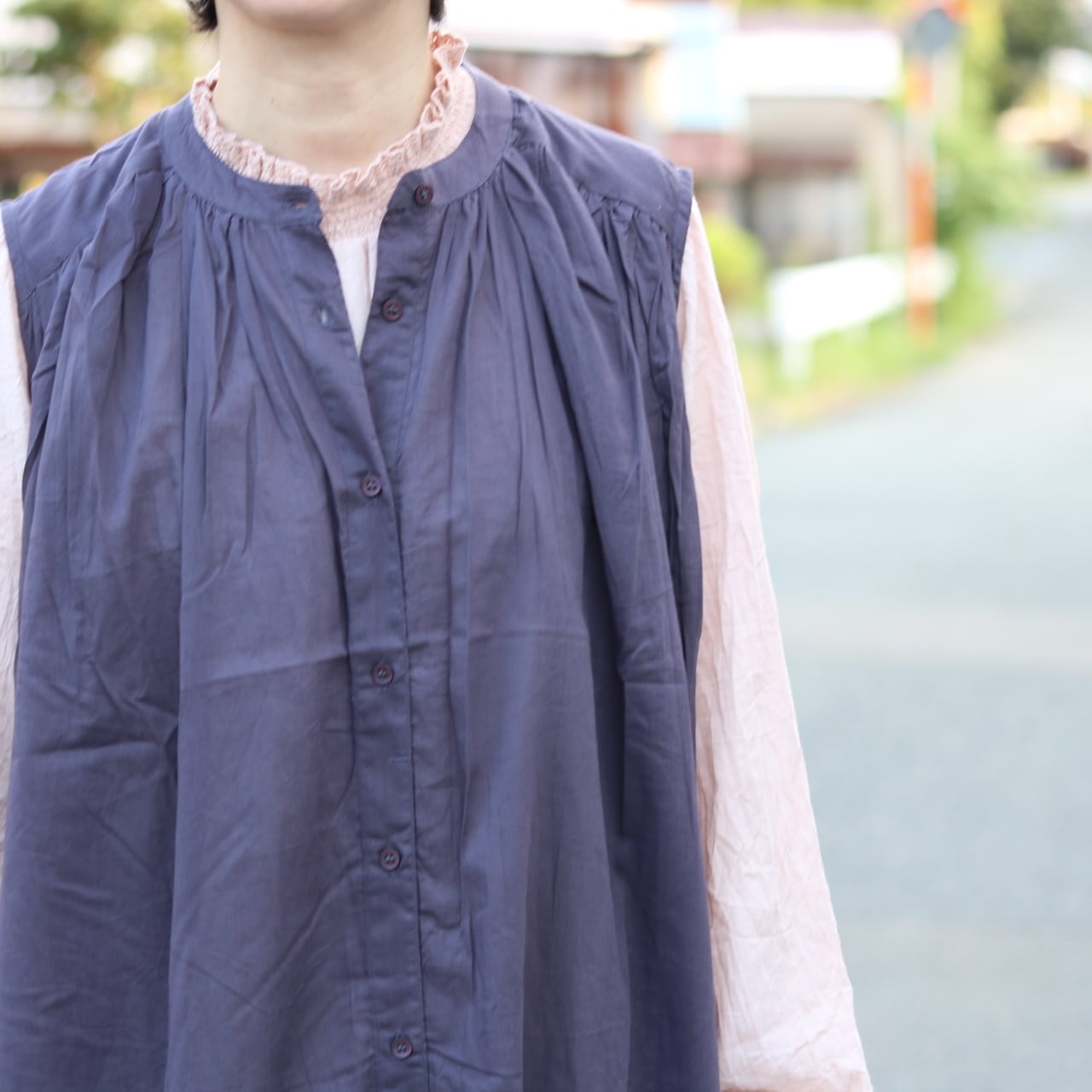 ノースリーブ ヨークギャザー ワンピース | Zakka so-la