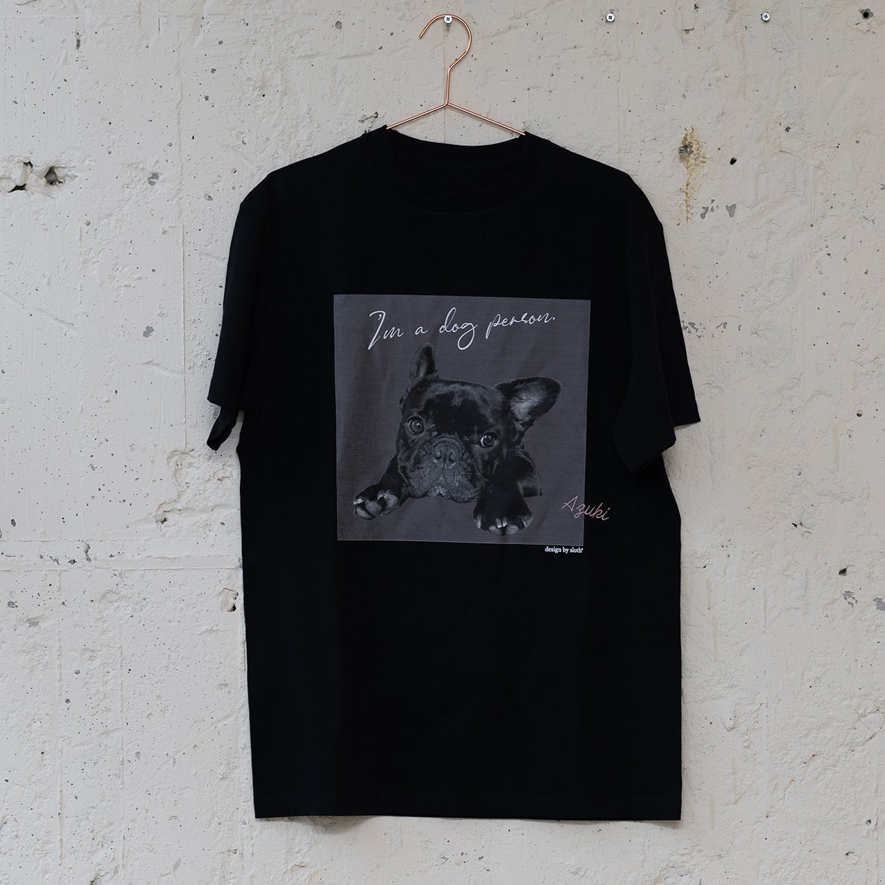 Petit Brabancon L ブラックTシャツ ロゴ犬デザイン Petit Brabancon LOGO Tシャツ – ArCADE