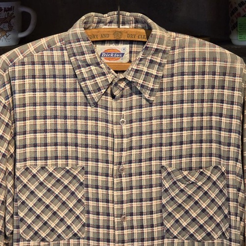 VINTAGE 80s DICKIES プリントネル M USED